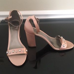 Worthington heels, ankle strap, pink, size 7 NWOT